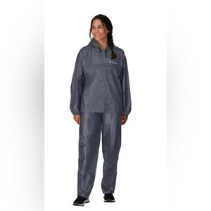 🌸NWT WOMEN’S FOGG TOGGS ULTRA LIGHT GREY RAIN SUIT SIZE 2XL🌸
